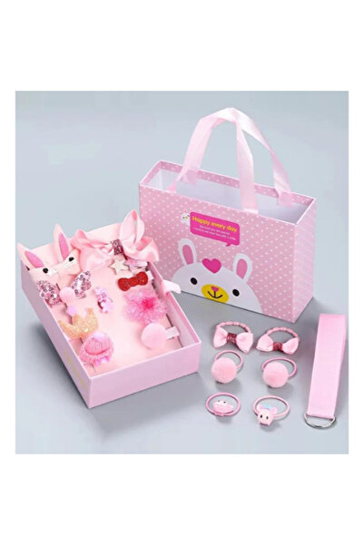 doremodam Cute Girl's Buckle Set with Bag - 18 Pieces