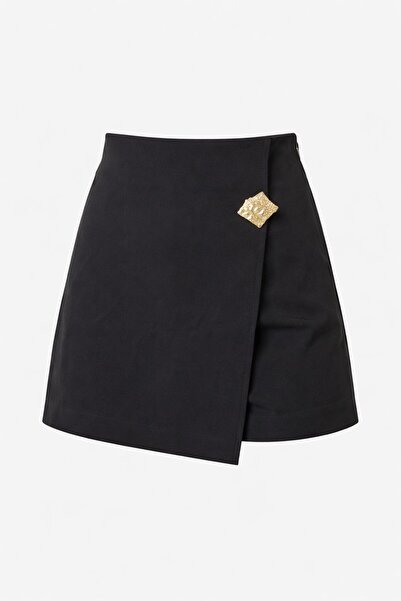 Vybe Collection Kadın Kahverengi Şort Etek