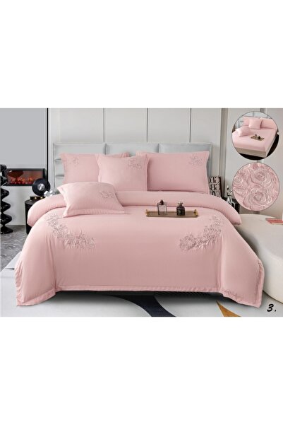 Casa Pucioasa Duvet Cover Set Set - 6 Pieces Smooth Cotton with Embroidery an...