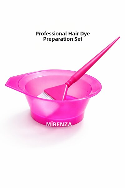 mirenza cosmetic Professional Measured Pink Hair Dye Preparation Set - Hair D...