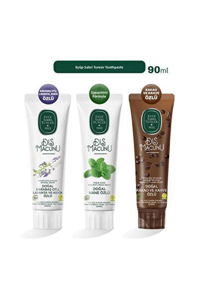 Eyüp Sabri Tuncer معجون أسنان بالكاكاو واللافندر والنعناع 90 مل
