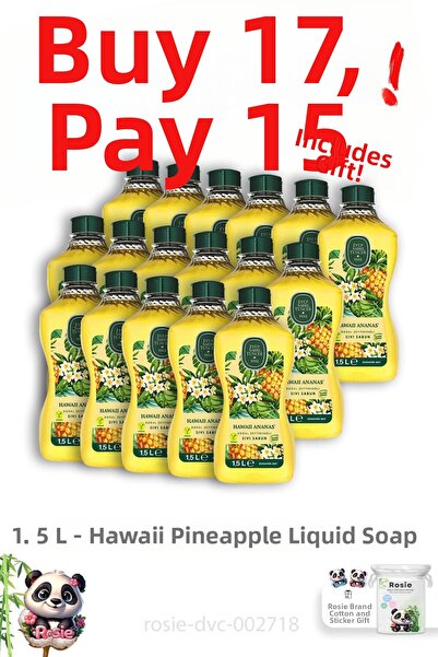Eyüp Sabri Tuncer Buy 17 Pay 15 Hawaiian Pineapple Liquid Soap 1.5 L