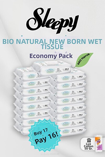 Sleepy منشفة العناية بالطفل، اشتري 17 وادفع 16 هدية