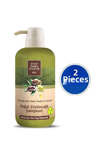 Eyüp Sabri Tuncer Natural Olive Oil Shampoo 600 ml Pet Bottle X 2 Pieces