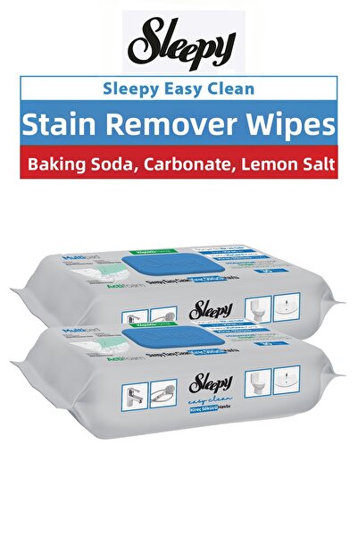 Sleepy مناشف إزالة الترسبات الكلسية سهلة التنظيف، عبوتين من 30 قطعة