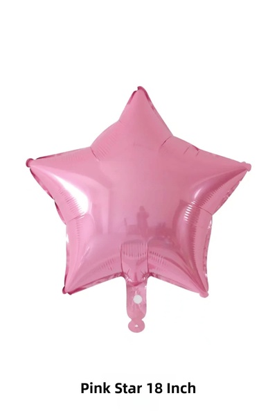 Bunloon Star Shaped Pink Foil Balloon 18 Inch Birthday Party Decoration