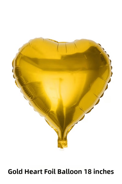 Bunloon Gold Color Heart Shaped Foil Balloon 18 Inch Party Ornament Decor