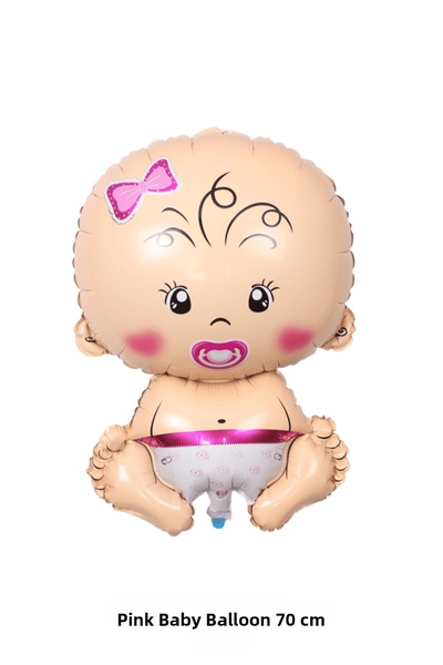 Bunloon Pink Foil Balloon with Baby Figure 70 cm Baby Shower Party Decoration