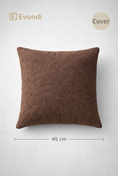 Evondi Hot Coffee Cushion Cover 45X45 – Textured Washable Fabric, Modern Deco...