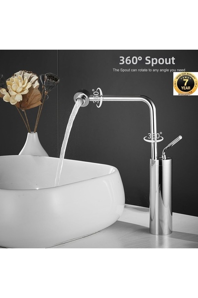 OEM صنبور حوض الحمام بتصميم جديد، لون كروم، مستورد، ضمان 7 سنوات