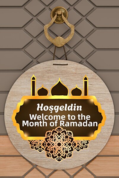 Dormot High-Quality Digital Printing, Welcome Ya City Ramadan-Themed Door Dec...