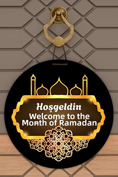Dormot High-Quality Digital Printing, Welcome Ya City Ramadan-Themed Door Dec...