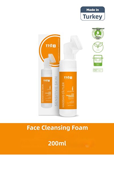 TTO رغوة الوجه الخاصة من إكس للبشرة الحساسة مع شجرة الشاي وملحق التطبيق 200 مل