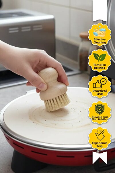 Dr.Maya فرشاة تنظيف خشبية عضوية |   تامبيكو ليفلي، مريح، متين ومنظف طبيعي