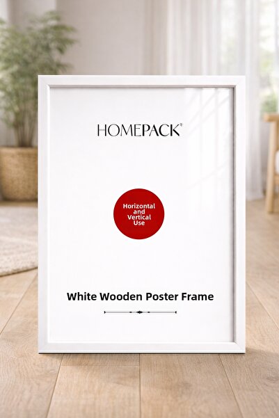 HOMEPACK White Framed Poster Frame, Blank Frame, Picture Frame White-Frame