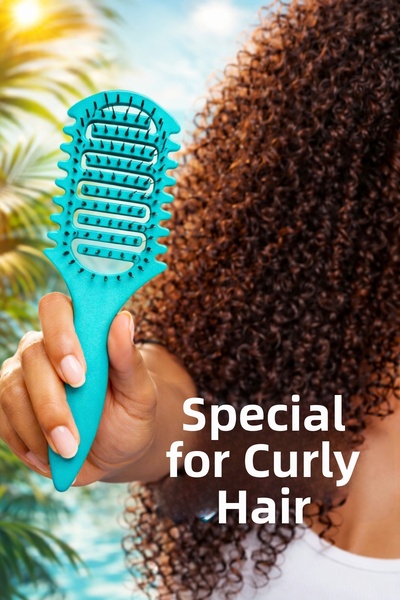 Ocean Χτένα Magical Curl για την ενίσχυση των μπούκλων, ειδική για σγουρά μαλλιά