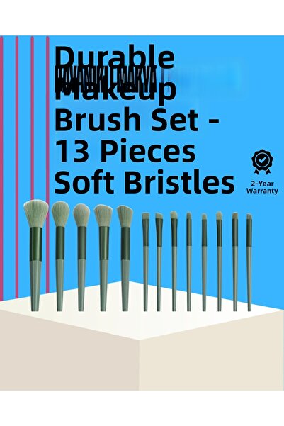 Fırsatkolik مجموعة فرش مكياج الوجه والعين مكونة من 13 قطعة من شعيرات الألياف ...