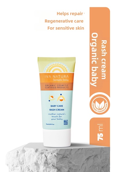 Iva Natura كريم عضوي معتمد بنسبة 98% لإصلاح ووقاية طفح الحفاضات للأطفال بخلاص...