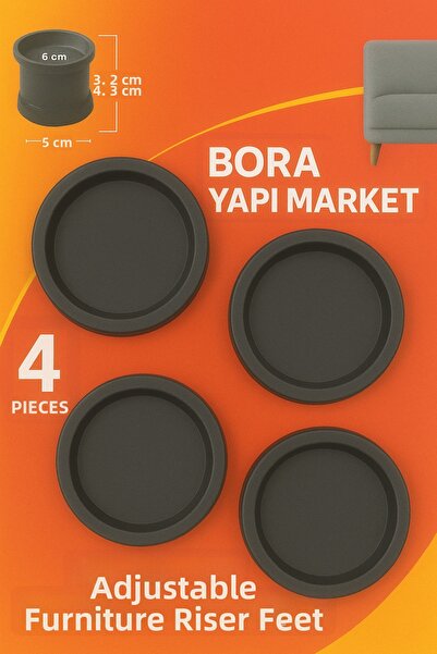 Cosmiq Înălțător reglabil pentru mobilier 4,2-6,2 cm pentru scaun, pat, canap...