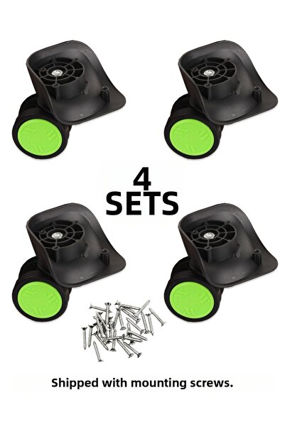 My Valice عجلة سفر عجلة مزدوجة 01 4 قطع باللون الأخضر