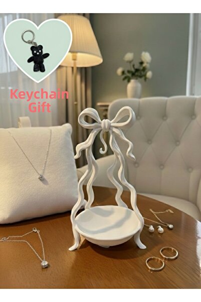 hediyesepetinde 🎀   Βάση κοσμημάτων με σχέδιο κορδέλας |   Κομψός Οργανωτής ...