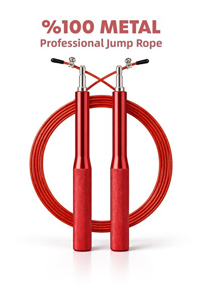 Telvesse Premium Adjustable 100% Steel Jump Rope with Adjustable Length Jump ...