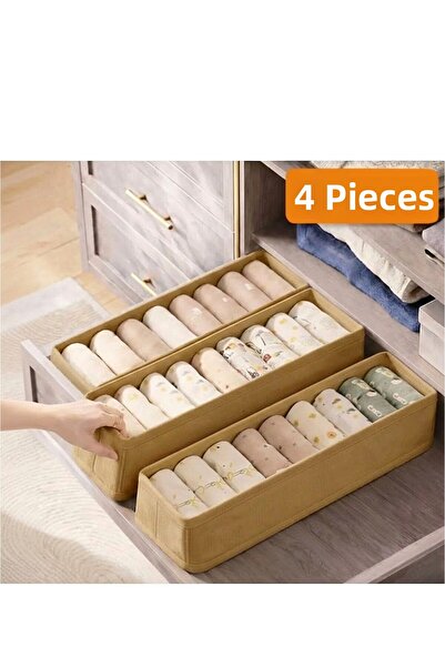 she berrak 4 ΤΕΜ. Οργανωτής για συρτάρια και ντουλάπες, Οργανωτής ραφιών, Πτυ...