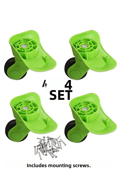 My Valice عجلات أطفال خضراء مكونة من 4 قطع - عجلة حقيبة سفر