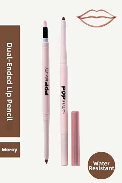 POP Beauty Lip Liner, Water Resistant, Elevator, Waterproof Lipliner - Mercy