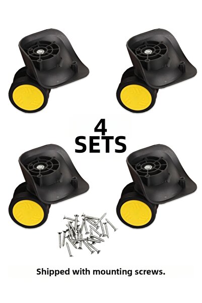 My Valice عجلة سفر عجلة مزدوجة 01 4 قطع أصفر