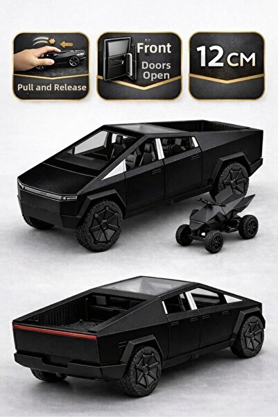 SCOWETTO سيارة تسلا سايبر تراك بمقياس 1:32، سيارة لعبة معدنية قابلة للسحب وال...