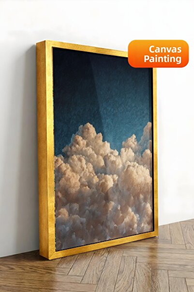 Postifull Pictură murală, Tablou pe pânză cu ramă aurie de lux, Seria Ritual,...