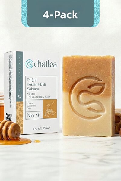 Chailea صابون عسل الكستناء الطبيعي التقليدي المصنوع يدويًا بطريقة التبريد 100...