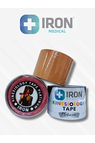 iron medical Kinesiology Tape Platinum Kinesio Athlete Muscle Pain Tape 5Cmx5...