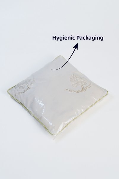 Woolly Well 100% Natural Menstrual Pillow with Cherry Seeds - 25X25 cm