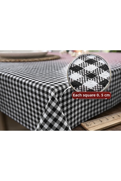serelya Checkered Tablecloth, Checkered Picnic Cloth - Plaid Checkered Tablec...