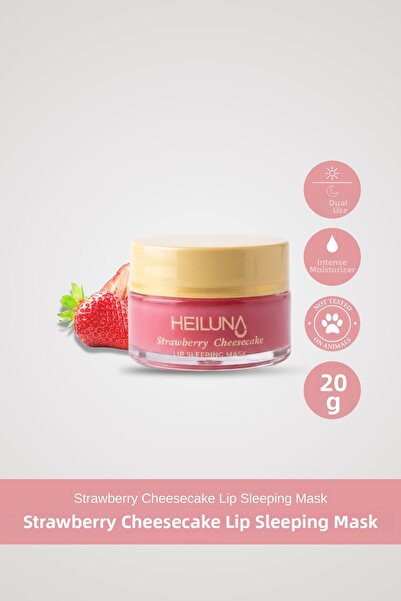 Heiluna Strawberry Cheesecake Essence Night Lip Mask 20g |   Vitamin E, Shea ...