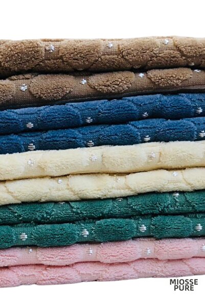 Akasya Miosse Pure 10 Pieces 30X50 cm Luxurious Colorful 100% Cotton Hand-Fac...