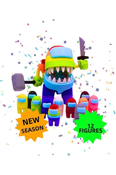 MODELİKA مجموعة ألعاب الروبوت وطاقم رواد الفضاء من Among Us مكونة من 12 قطعة ...