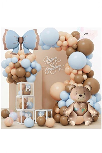 cugy parti malzemeleri Bear Foil Balloon Birthday Celebration Set Party Celeb...
