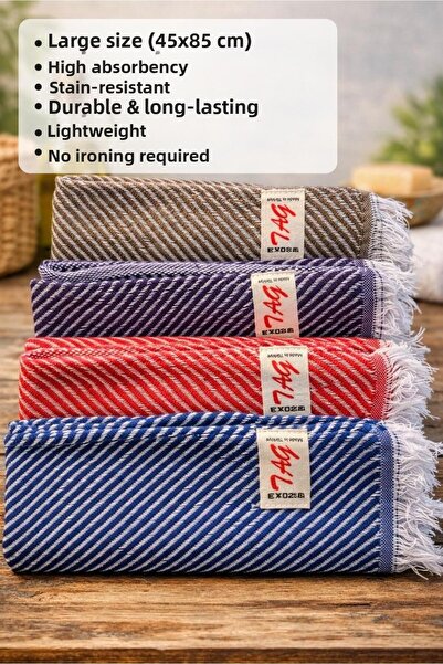 tag 4-Piece Large Size Peskir Kitchen Towel, 45X85 Cm, Super Absorbent, Quick...
