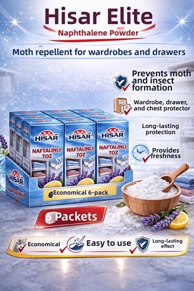 CT STONES Hisar Elit Pudră de naftalină anti-molie pentru dulapuri și sertare...