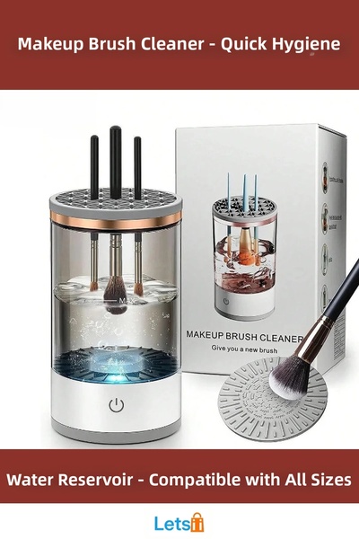 Letsii آلة عملية لتنظيف فرش المكياج