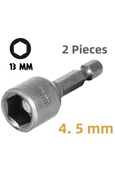 ÇEÇEN HOME (2 Pieces) Magnetic Nut Tightening Adapter - 13mm X 48 Nut Adapter