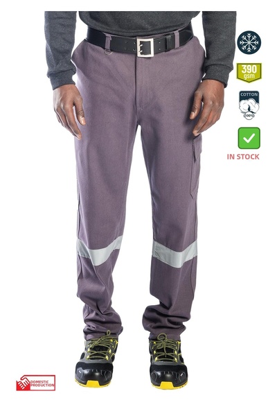 Frekans İş Güvenliği İş Kıyafetleri Safesawa Oscar Winter 7/7 Gray Pants 2142