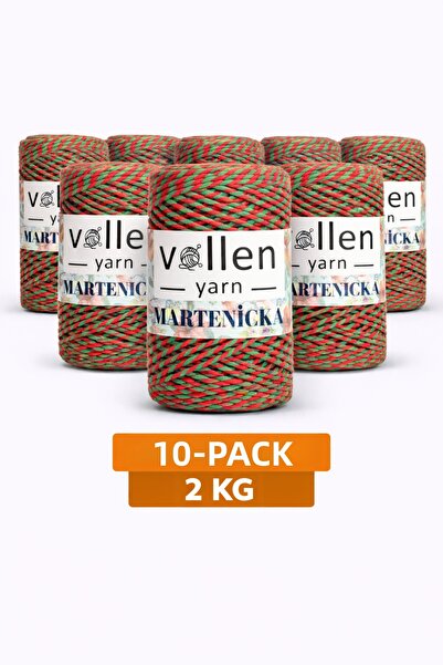 vollen yarn Premium 150 Meters 200 g Marteniçka String 10 Pack String Gift Pa...