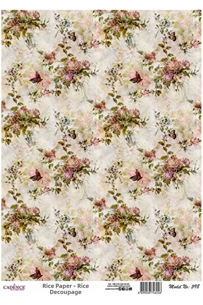 Cadence Rice Decopage Paper 29X42Cm No:598