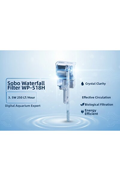 Sobo Waterfall Hanger Filter - Perfect Cleaning - Active Cleaning Wp-518H 3.5...