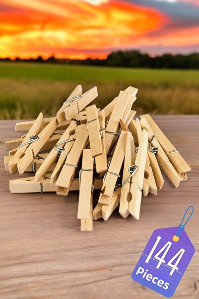 Creatividad Solutions Wooden Clothes Pegs 144 Pieces 714299