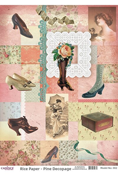 Cadence Rice Decopage Paper 29X42Cm No:02